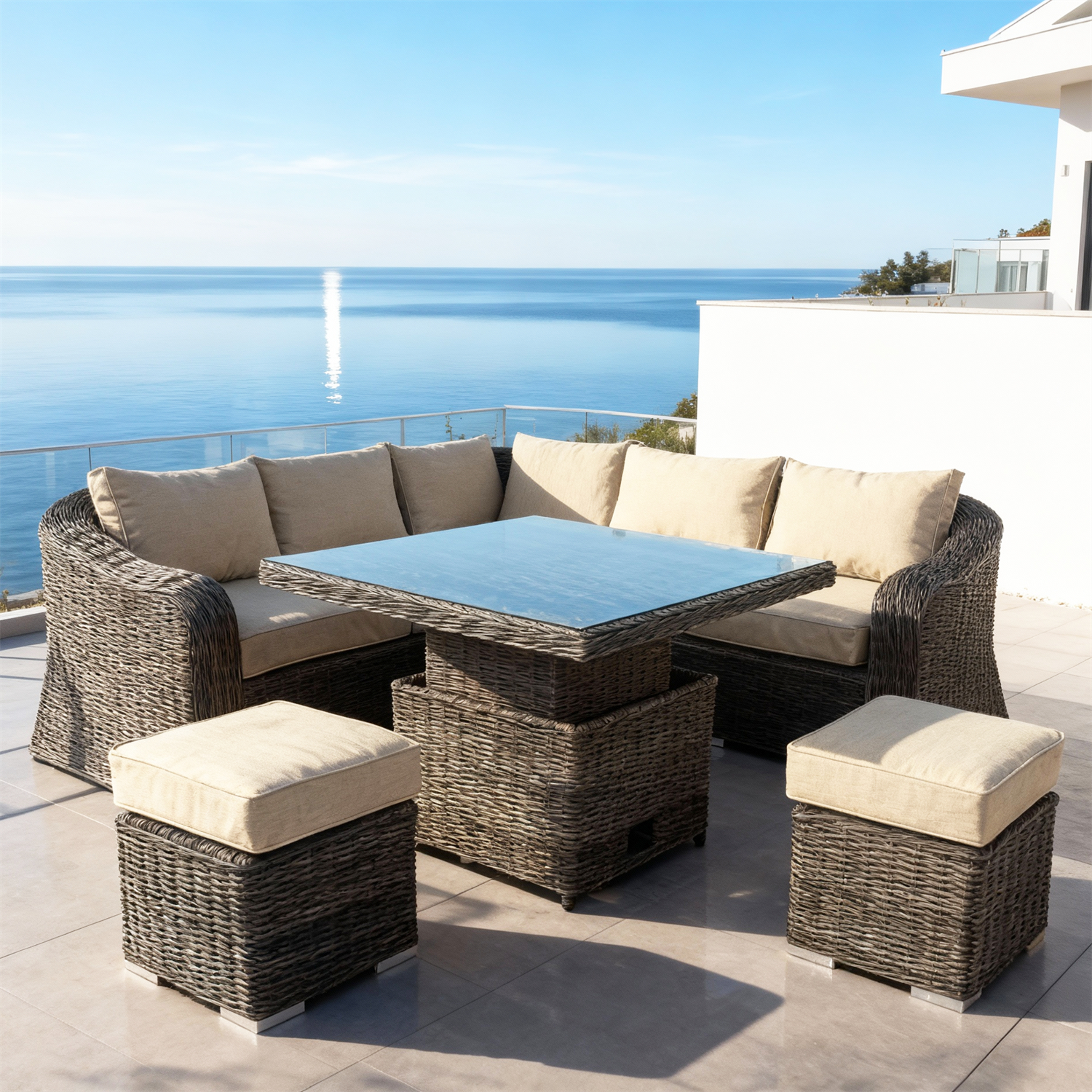 Multifunctional Rattan Sofa Se - Outdoor Furniture Factory avis et prix