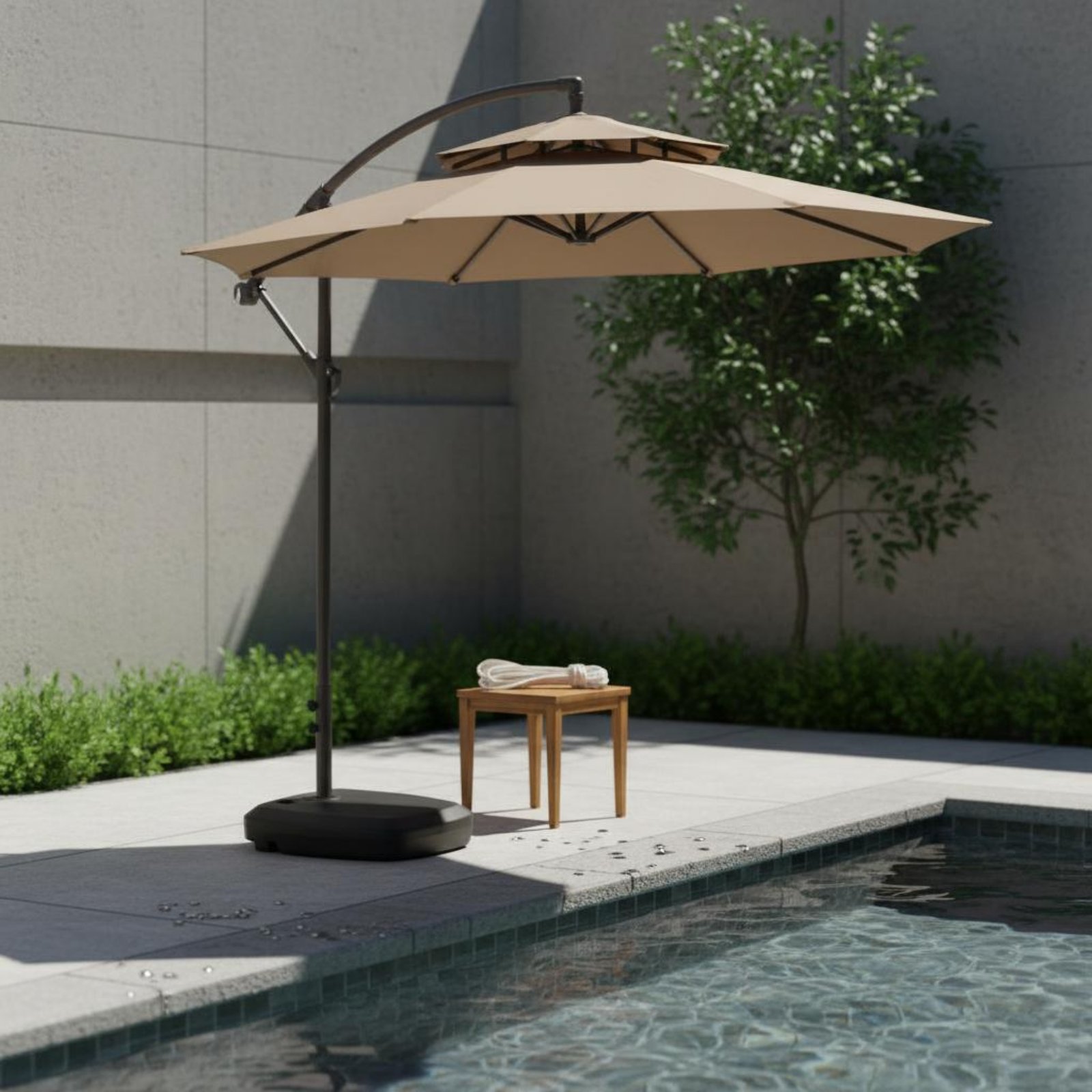 Roman Umbrella Pull Rope Wear- - Outdoor Furniture Set avis et prix