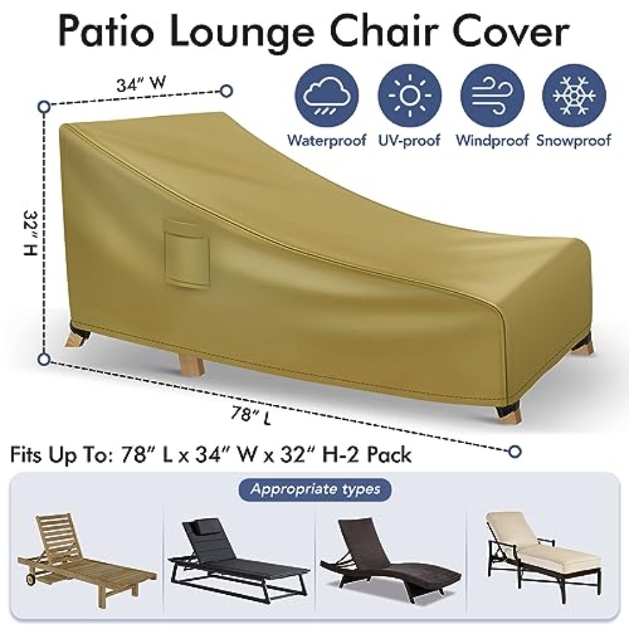 Chaise Lounge Covers Outdoor W - Outdoor Furniture Sofa avis et prix