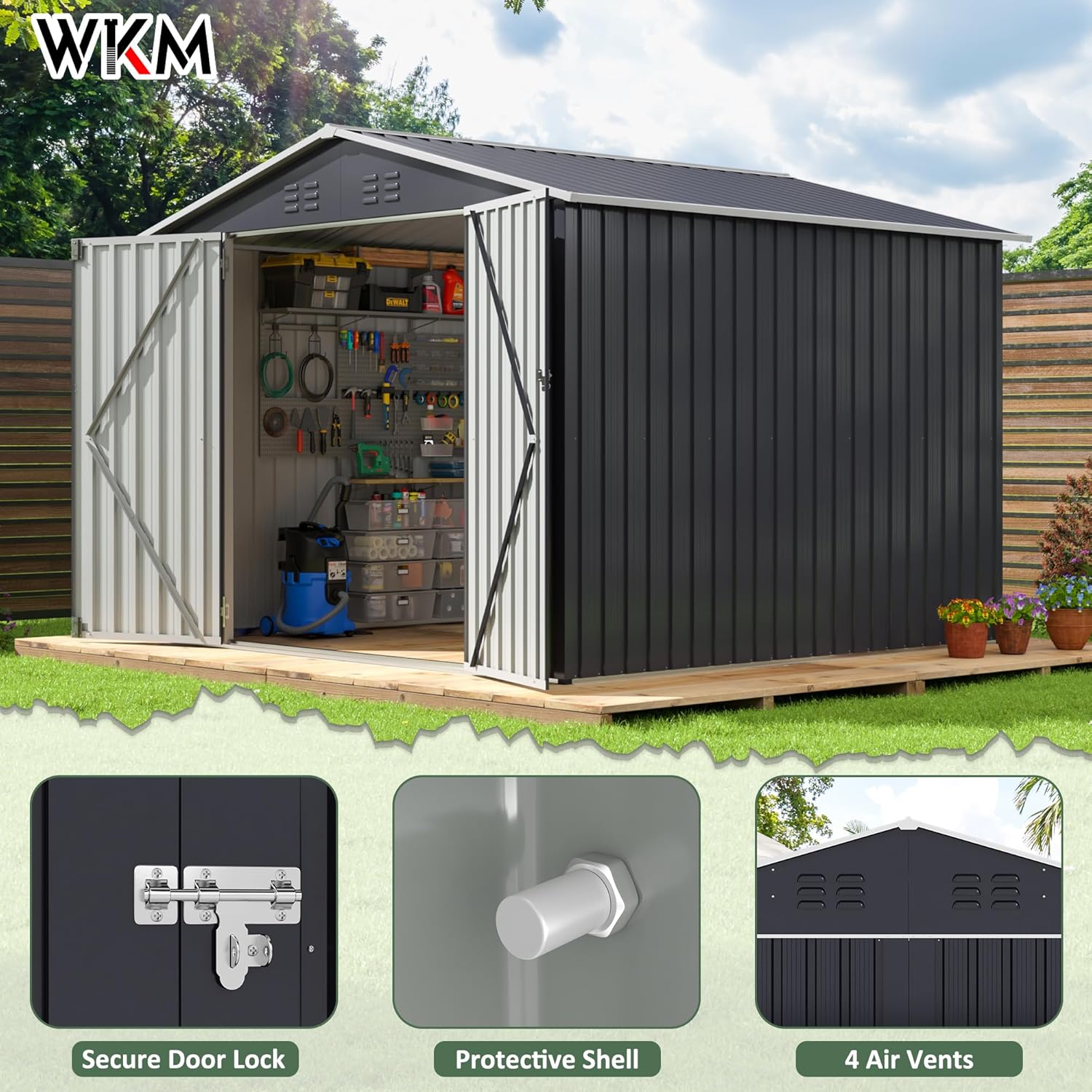 8x8 FT Outdoor Storage Shed, U - Outdoor Furniture Sale avis et prix