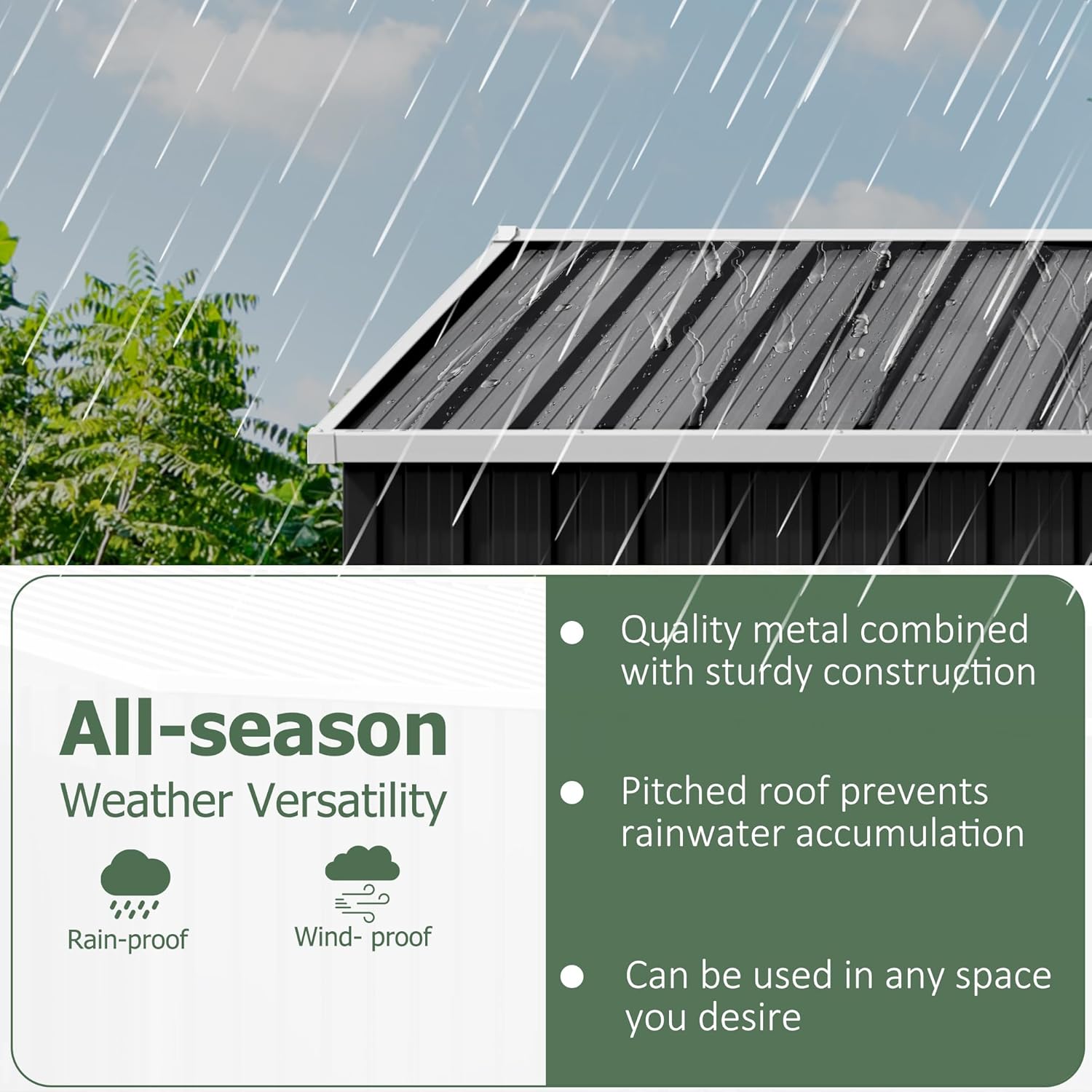 8x8 FT Outdoor Storage Shed, U - Outdoor Furniture Sale avis et prix