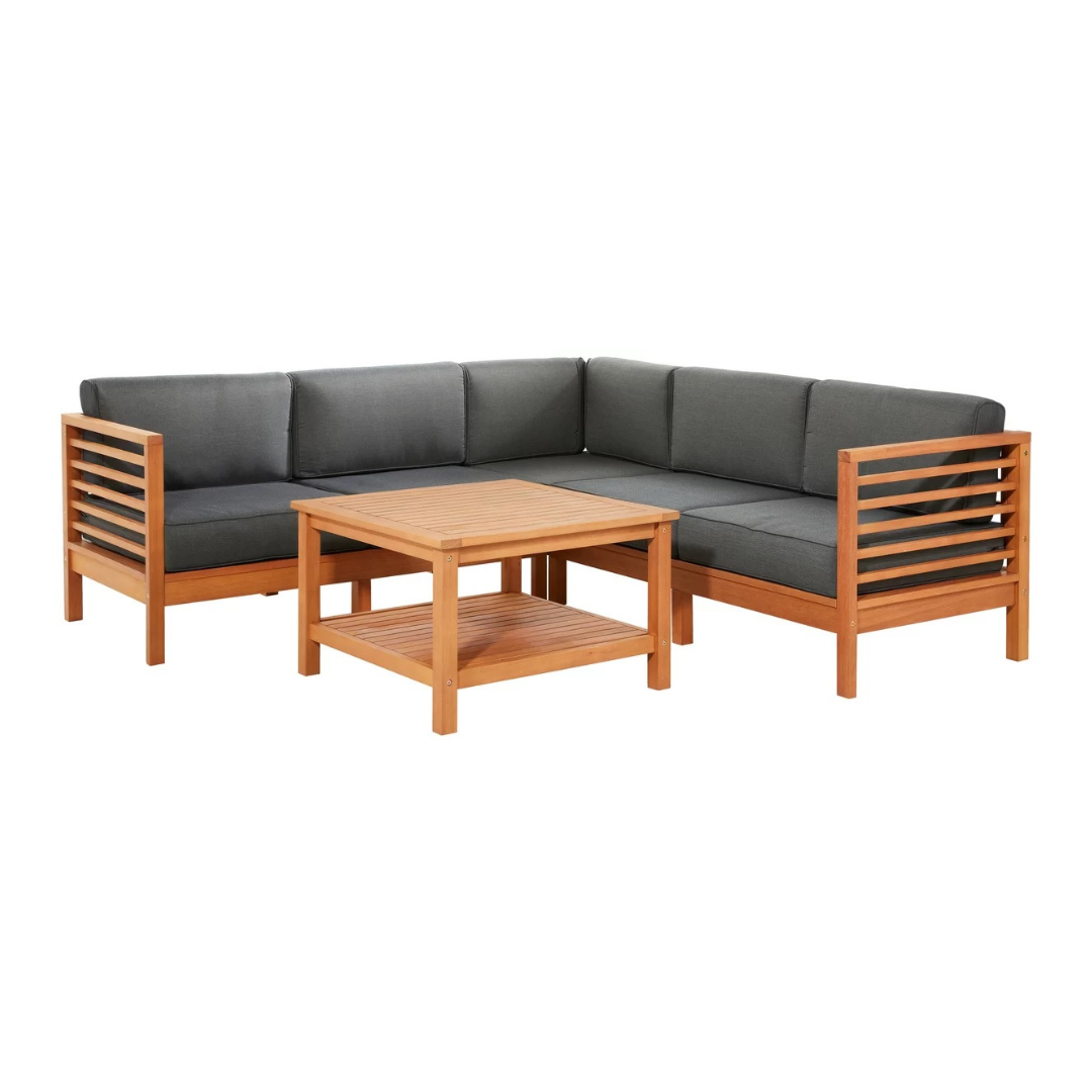 Modern Outdoor Teak Wood Sofa  - Outdoor Furniture Warehouse avis et prix