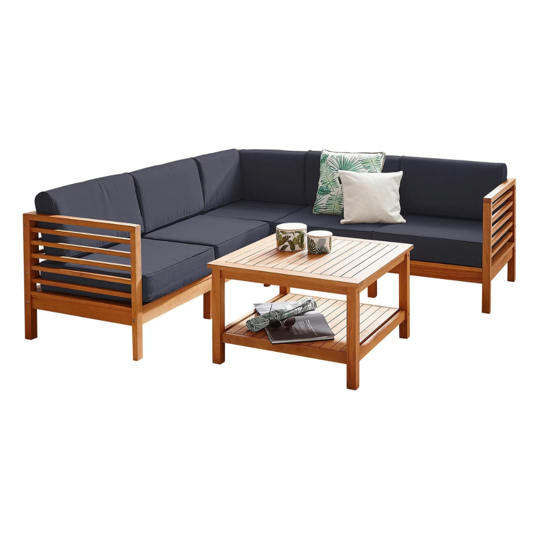 Modern Outdoor Teak Wood Sofa  - Outdoor Furniture Warehouse avis et prix